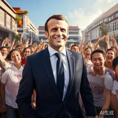 马克龙四川大学行：法新社独家图片曝光