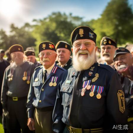 老兵荣归：勋章荣耀背后的温馨报到时刻