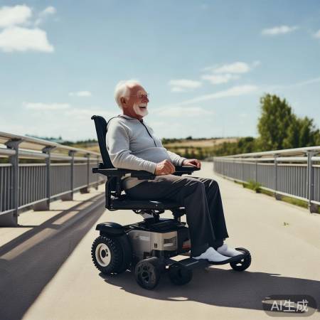 老哥哥晴日悠哉轮椅游