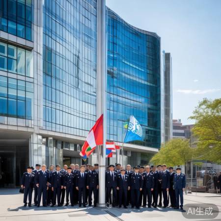警方在联合国机构办公地升国旗引发关注