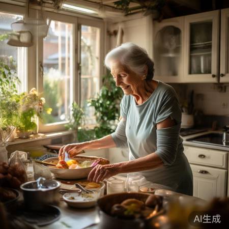 奶奶适应新生活节奏