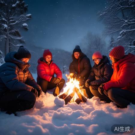 冻人照片,手脚冰凉