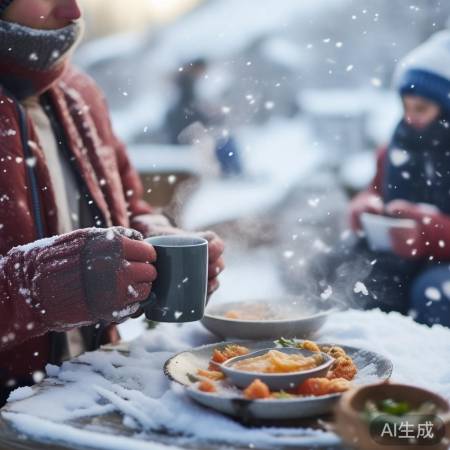 赏雪保暖,健康第一