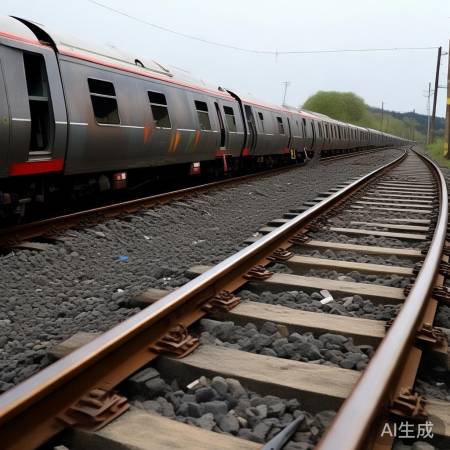 轨道裂缝致列车脱轨