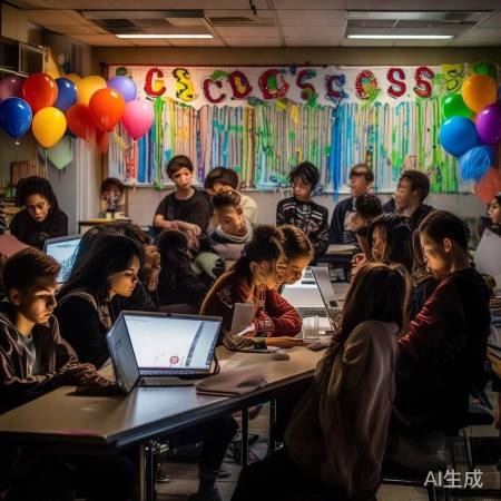 班级晚会熬夜成功