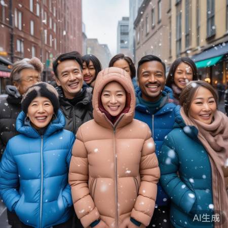 羽绒服火爆,保暖时尚受欢迎