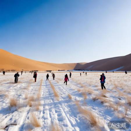 “雪景保护,不乱踩草,不扔垃圾