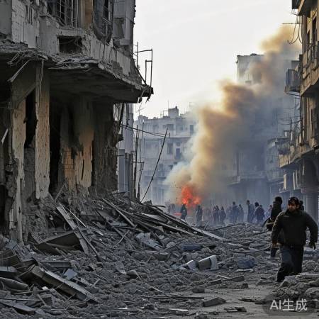 叙利亚爆炸,无辜百姓受难