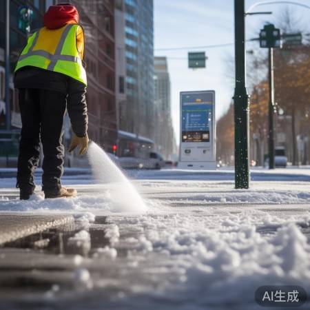 “融雪剂用量随天气调整”