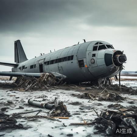 俄军运输机坠毁惨状