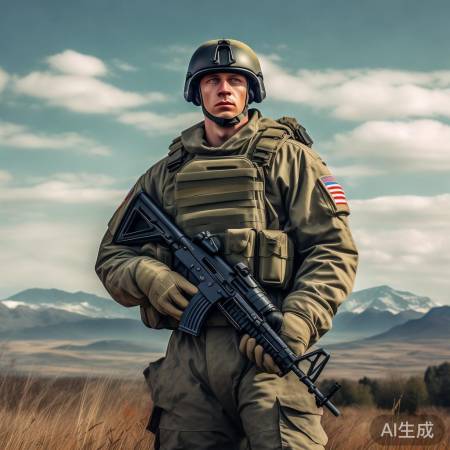 俄军战士守护家园