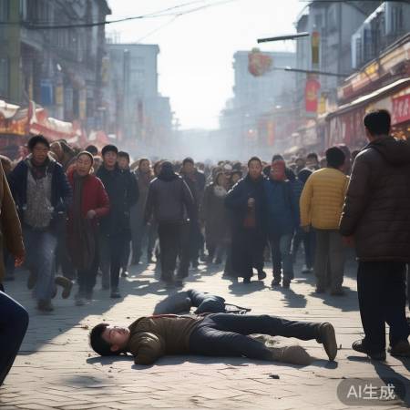 哈尔滨男子街头突发静脉曲张血管破裂,紧急救治!