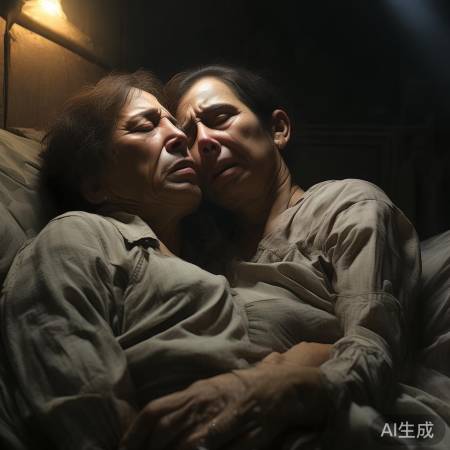 老人夺枪牺牲，妻子悲痛抱尸