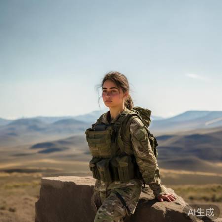 女生追求军旅生活,挑战自我。