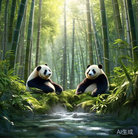 熊猫基地:竹林溪水,心灵洗礼