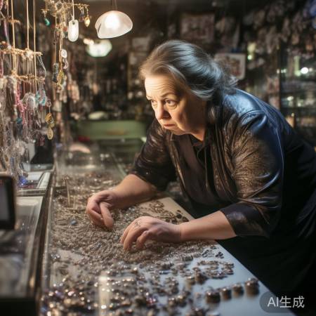 店家苦寻耳环无果