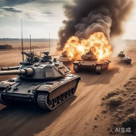 《战狼2》：坦克大战，现实钢铁
