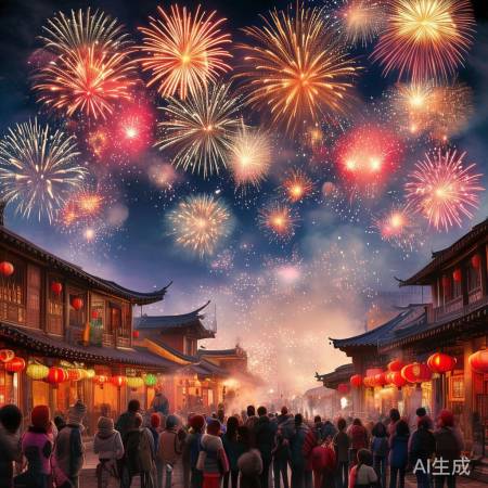 新年禁放令废除，乡愁烟花更浓。