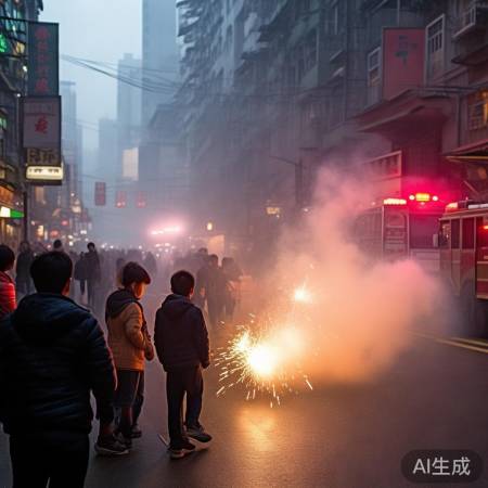 燃放烟花危害健康安全