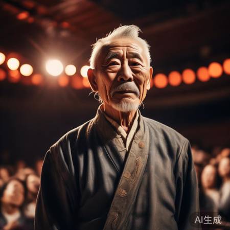 尊重老艺术家，执着艺术心