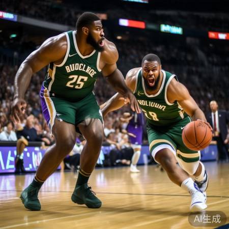 字母哥VS唐斯，篮下巨兽对决