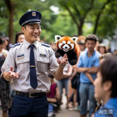 保安大叔英语惊艳