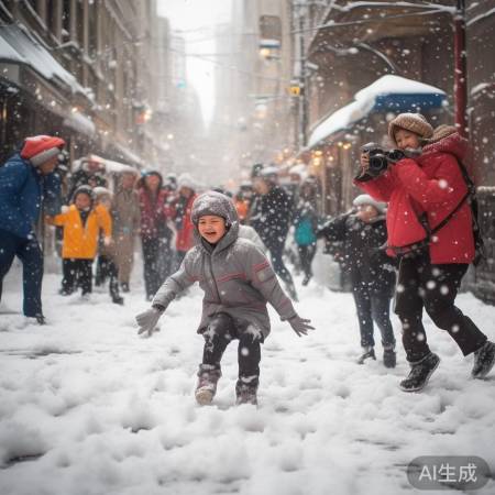 瑞雪围观，生活乐趣