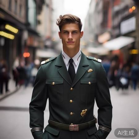 军装帅气潇洒