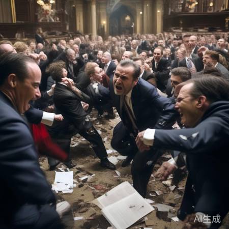 议会变江湖打架现场