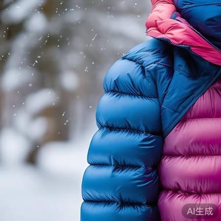 羽绒服保暖时尚，易吸湿变形