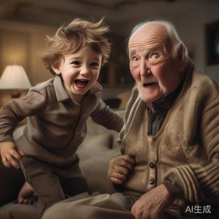 孙子蹦破爷爷动脉，画面感强