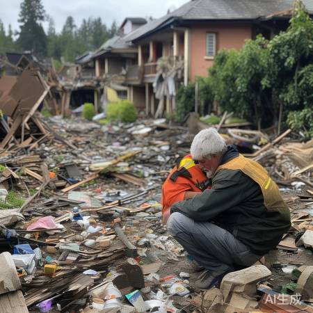 老人养老地遇灾难