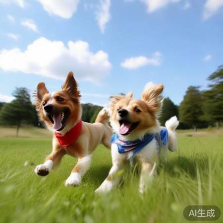 遛狗要小心，宠物萌趣多