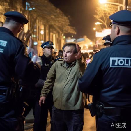 城管与老人肢体接触,非故意推倒