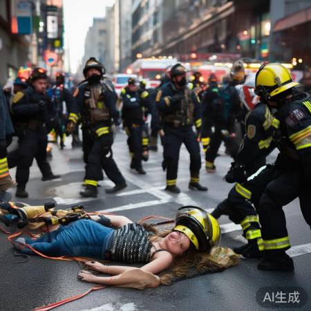 女子落水，众志成城救援