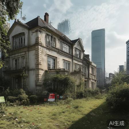 “一线城市别墅欠费被拍卖”