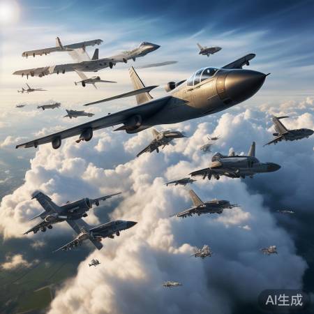 空中盛宴,战机翱翔