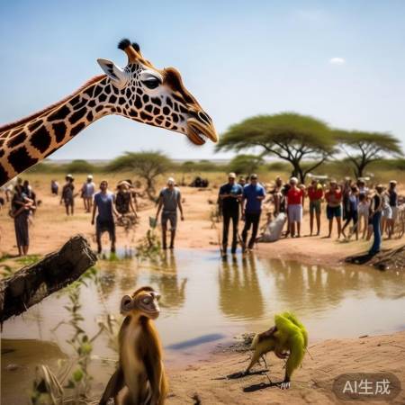 非洲奇遇：长颈鹿吐珍珠，猴子说