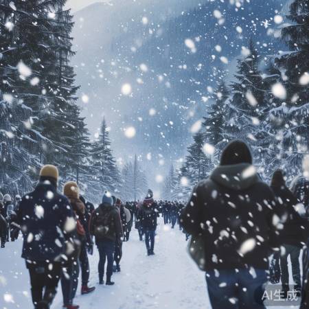 雨雪提醒和谐共生