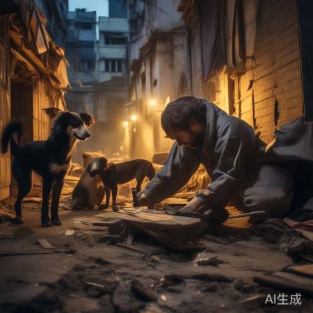 志愿者建庇护所助流浪狗