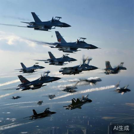 空军表演惊艳眼花缭乱