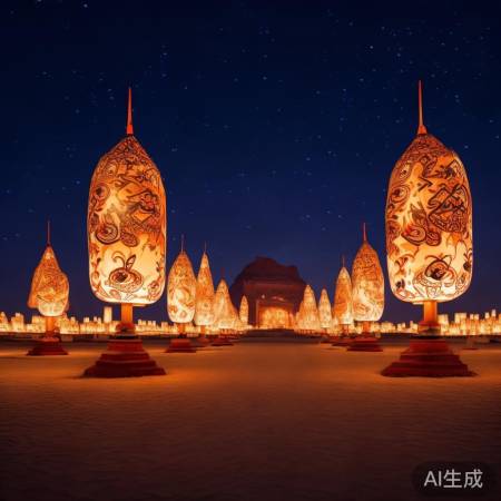 敦煌灯会：千年文化之光