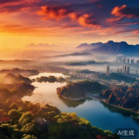 新年日出，全国美景展