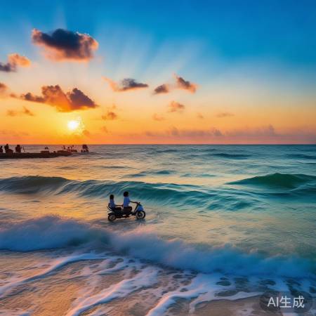 三亚日出，美如流动油画