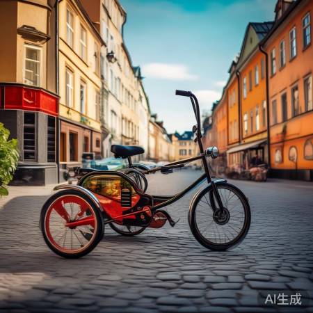 瑞典街头复古电动三蹦子
