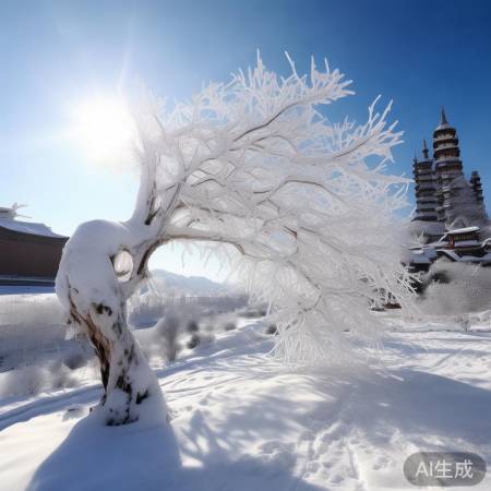 山西冬雪美如画