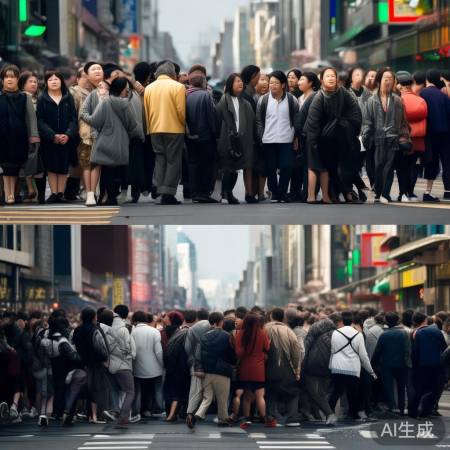 日本过马路守规矩