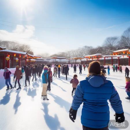 什刹海冰场：冬天好去处