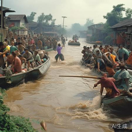 村支书紧急行动，579人迅速转移应对河水异常