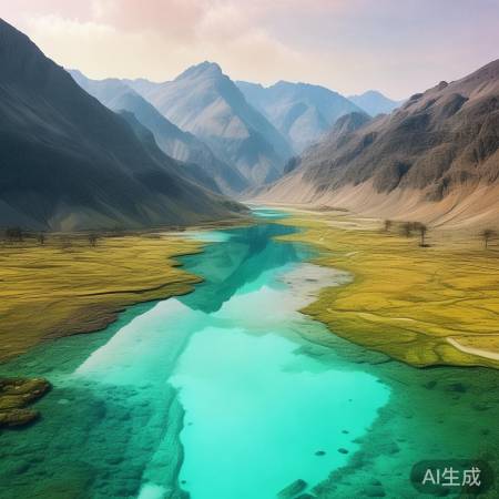 黄河源头巴颜喀拉，初生婴儿般流